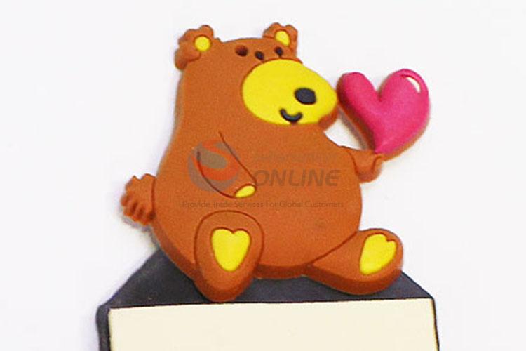 Popular Kawaii Sticky Memo Pad Bear Fridge Magnets with Notepad