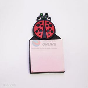 Hot Sale Sticky Memo Pad Ladybird Fridge Magnets with Notepad