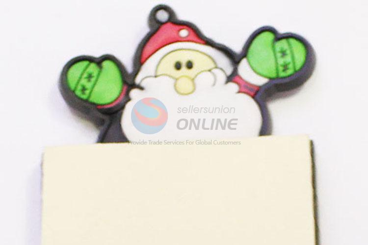 Popular Promotion Eco-friendly Santa Claus Shaped Fridge Magnet with Memo Pad