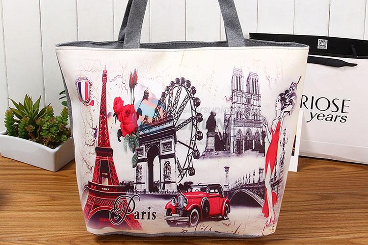 New Arrival Retro Style Printing Pvc Single-Shoulder Bag