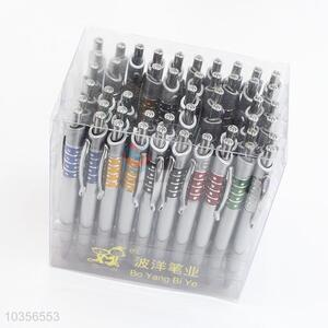 60 Pcs in PVC Box Ballpoint Pen School Office Supply Gift