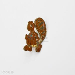 Squirrel shaped cloth lapel pins badges/shirt collar lapel pins