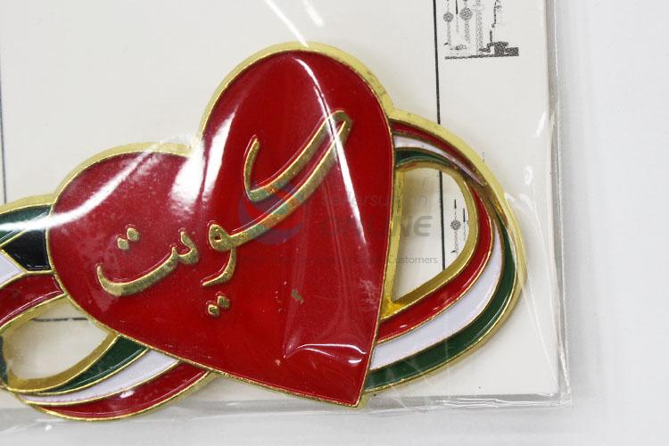 Lovely Heart Shaped Metal Lapel Pin Badge Lapel Pin
