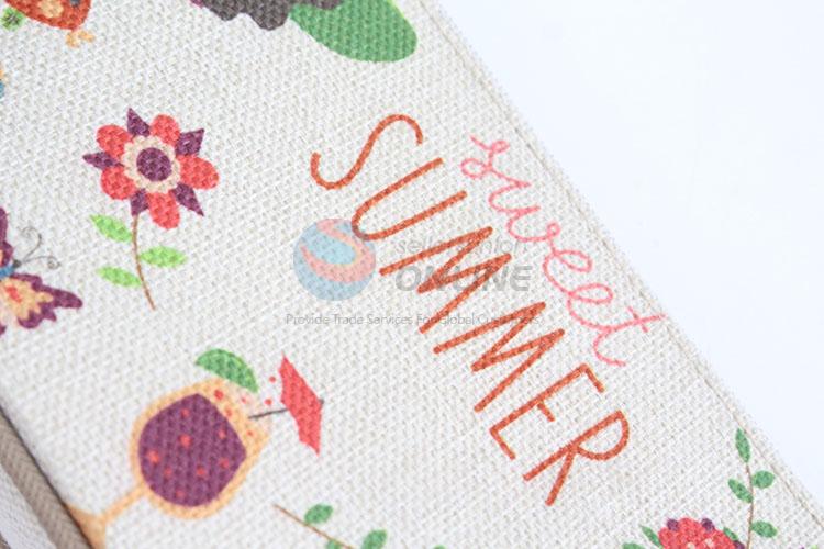 Charming printed women portable zipper cosmetic bag