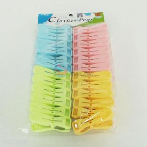 24Pcs Plastic Clothes Pegs for Wholesale