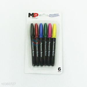 Cheap Price 6pc Marking Pen Permanent Marker Stationery