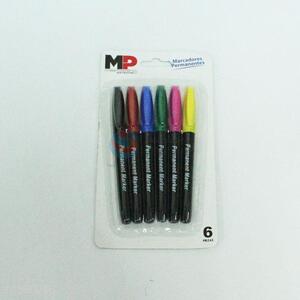 Best Selling 6pc Marking Pen Permanent Marker Stationery