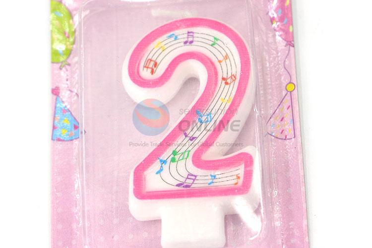 Cheap Price Numeral Candles/Number 2 Birthday Candle for Sale