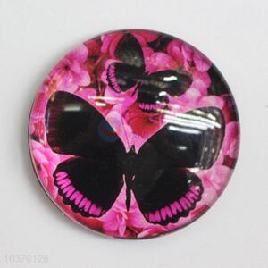 New Products Butterfly Printing Glass Fridge Magnet