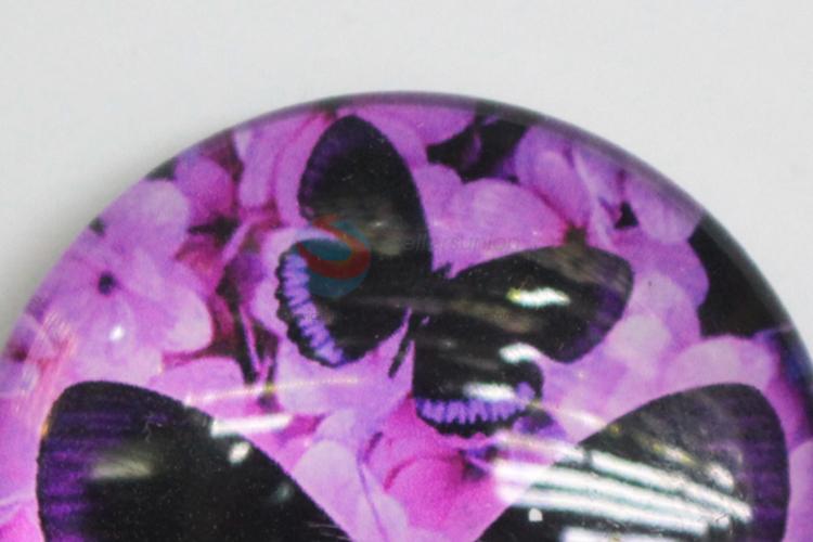 China Supplies Wholesale Butterfly Printing Magnet Glass