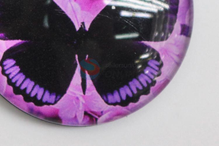 China Supplies Wholesale Butterfly Printing Magnet Glass