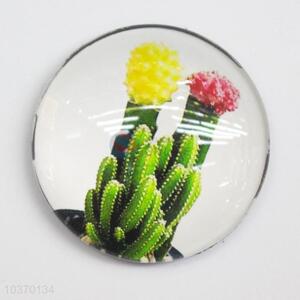 Wholesale Custom Cheap Round Glass Fridge Magnet