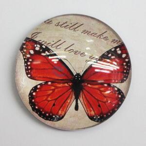 New Design Butterfly Printing Magnet Glass