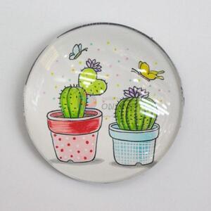 Low Price Trendy Printed Glass Fridge Magnet