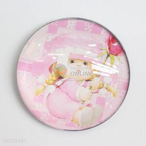 Customized New Arrival Lovely Round Ridge Magnet