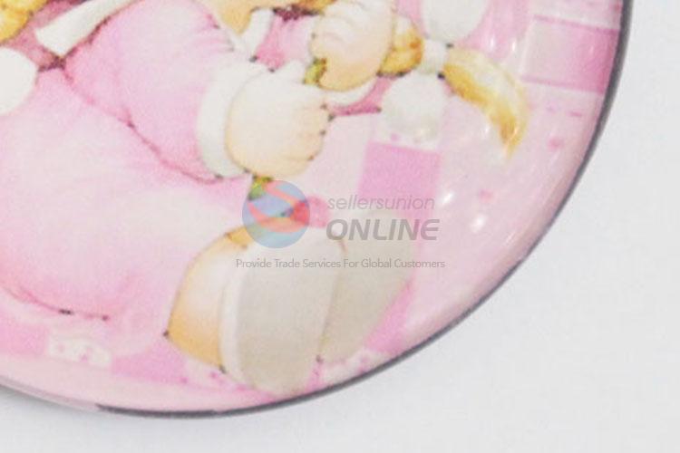 Customized New Arrival Lovely Round Ridge Magnet