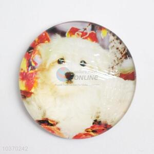 Wholesale Lovely  Dog Printed Crystal Fridge Magnets