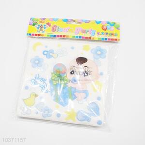 Promotional high quality 20pcs baby pattern napkins