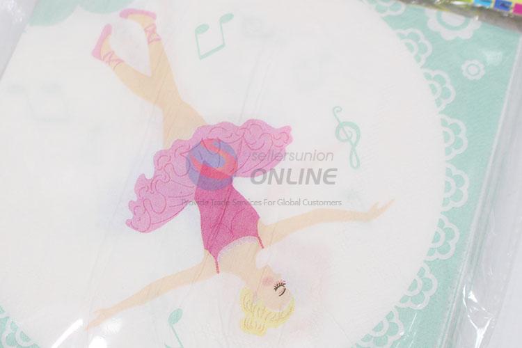 Popular hot sales 20pcs dancing girl pattern napkins