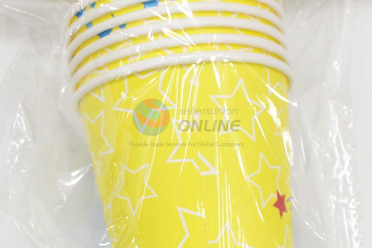 New style 6pcs birthday use paper cups