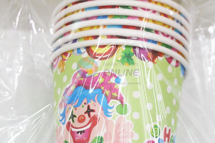 Hot-selling new style 6pcs birthday use paper cups