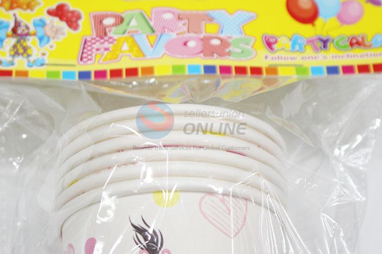 Great popular 6pcs birthday use paper cups