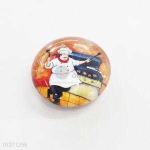 Popular wholesale cheap chef pattern fridge magnet