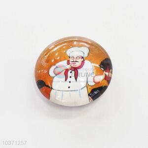 Lovely style low price chef pattern fridge magnet