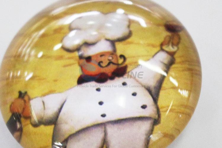 Low price chef pattern fridge magnet