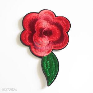 Most Popular Rose Floral Embroidery Patches Cloth