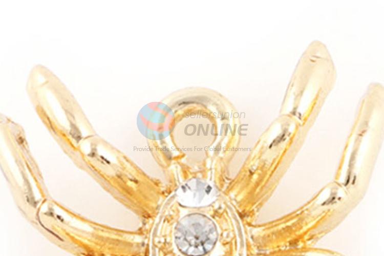 Custom Design Cheap Spide Shaped Gold Necklace Pendant