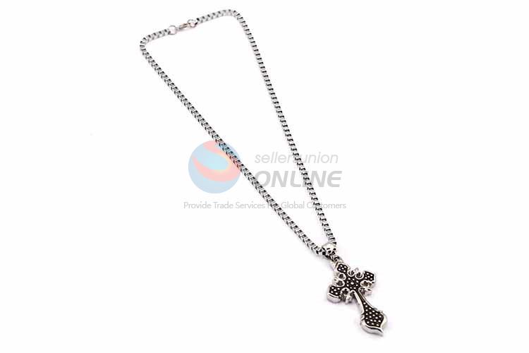 Cross Pendant Punk Zinc Alloy jewellery Necklace