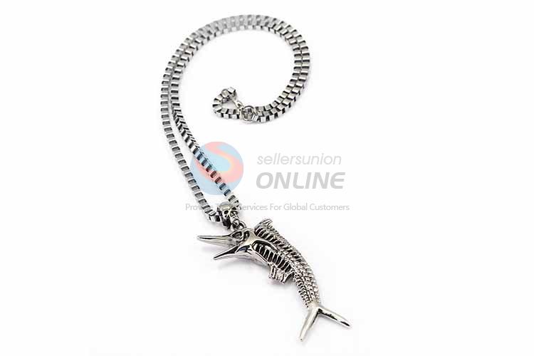 Fish Pendant Punk Zinc Alloy jewellery Necklace