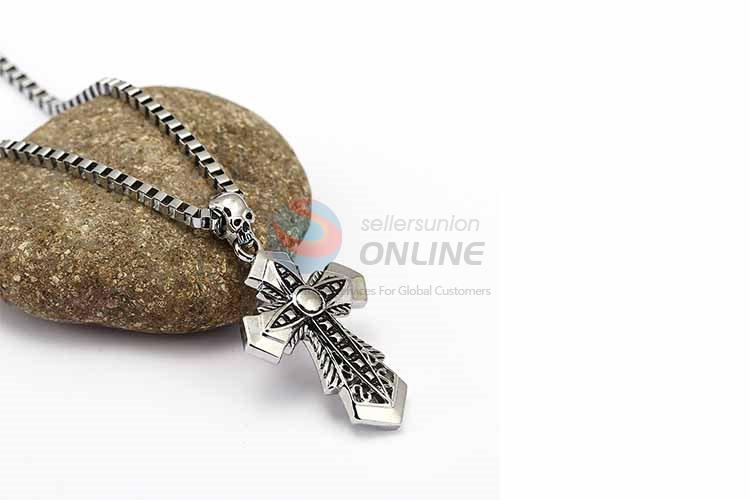 Cross Pendant Punk Zinc Alloy jewellery Necklace