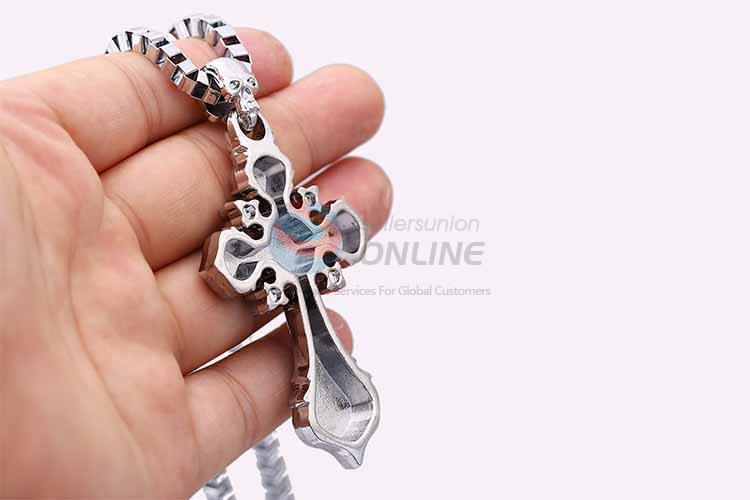 Cross Pendant Punk Zinc Alloy jewellery Necklace