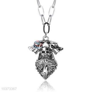Wolf Pendant Punk Zinc Alloy Jewellery Necklace