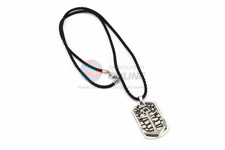 Cross Pendant Punk Zinc Alloy Jewellery Necklace