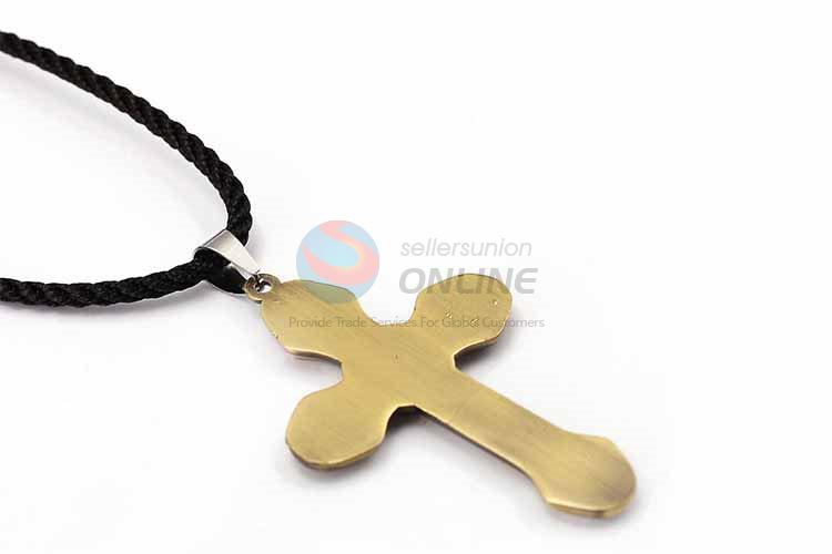 Cross Pendant Punk Zinc Alloy Jewellery Necklace