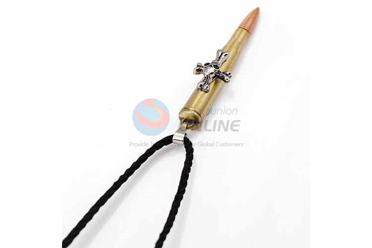 Bullet Shaped Punk Zinc Alloy Jewellery Necklace