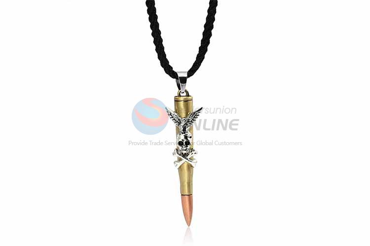 Bullet Shaped Punk Zinc Alloy Jewellery Necklace