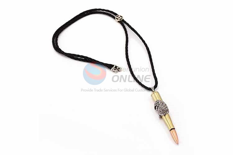 Bullet Shaped Punk Zinc Alloy Jewellery Necklace