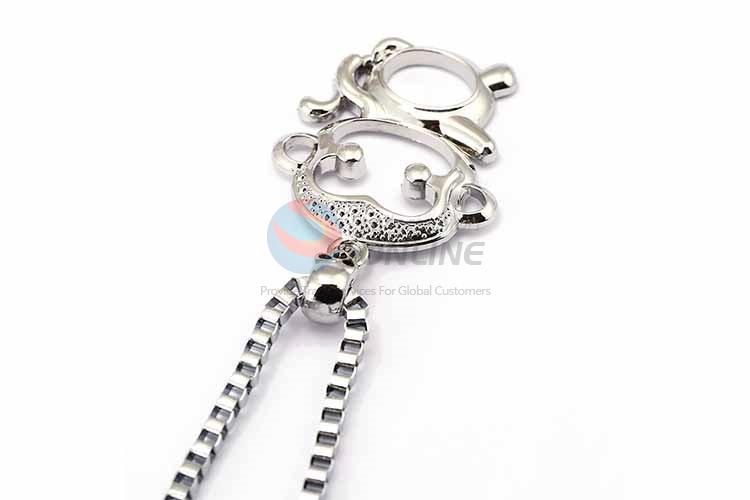 Monkey Pendant Punk Zinc Alloy Jewellery Necklace