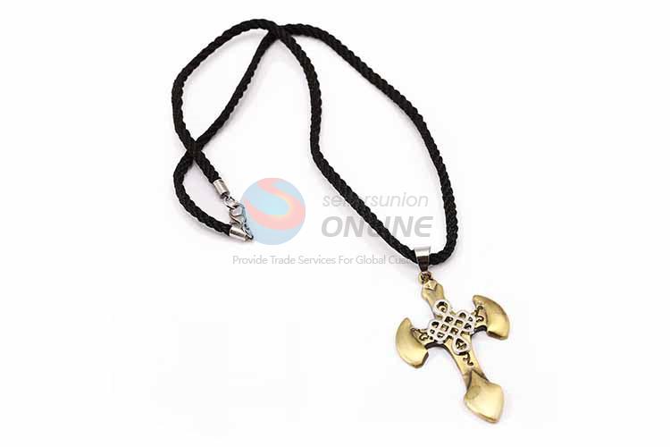 Cross Pendant Punk Zinc Alloy Jewellery Necklace