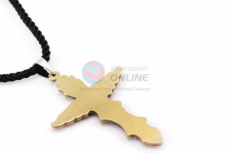 Cross Pendant Punk Zinc Alloy Jewellery Necklace