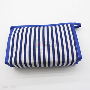 Nice classic cheap stripe cosmetic bag