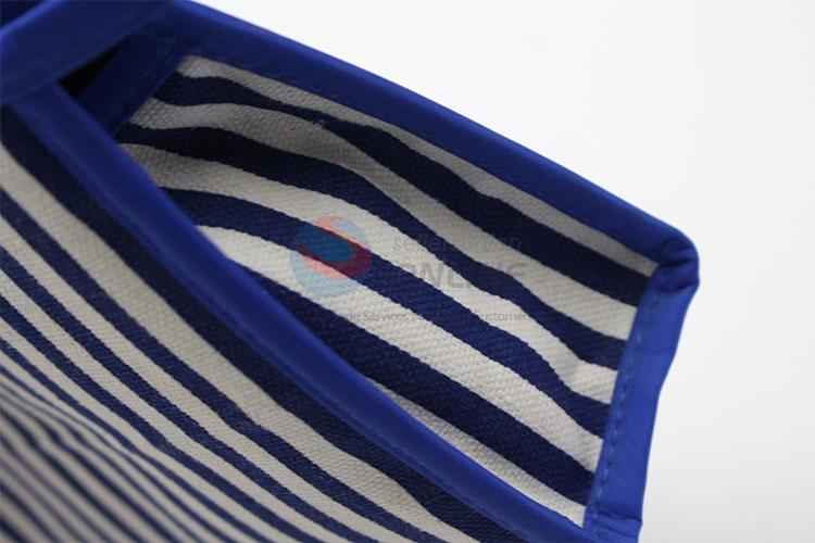 Nice classic cheap stripe cosmetic bag