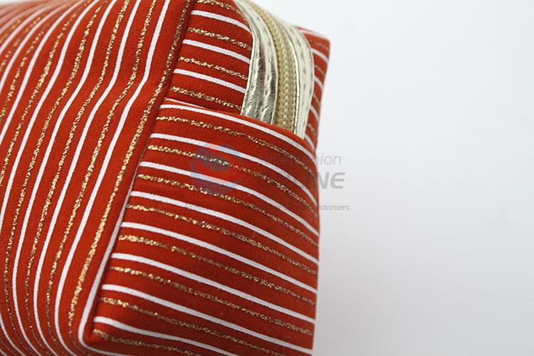 Wholesale stripe cosmetic bag