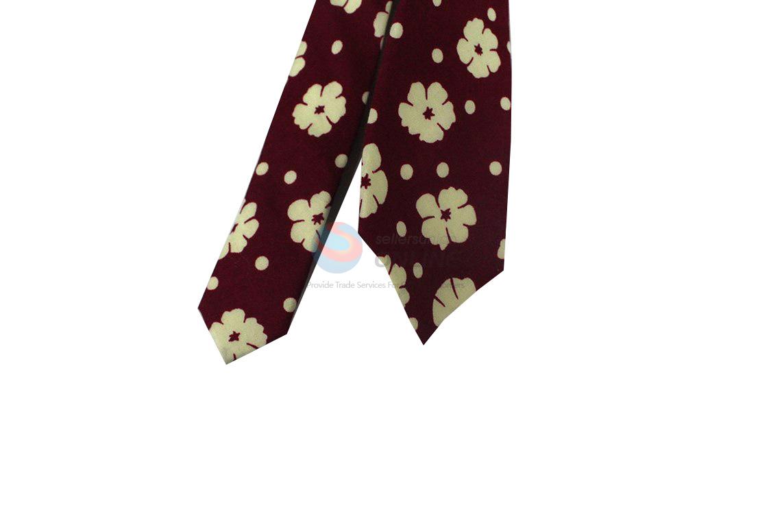 Classic popular  flower printed necktie for gentlemen