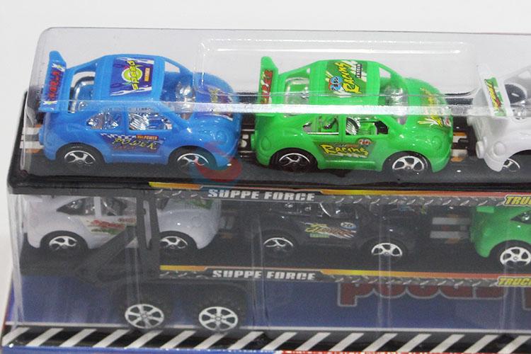 Hot Sale Friction Drag Head Truck Toys with Cars