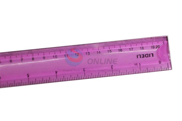 Promotional 20cm Purple Plastic Ruler for Sale